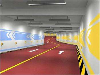 環(huán)氧車庫坡道，防滑地坪